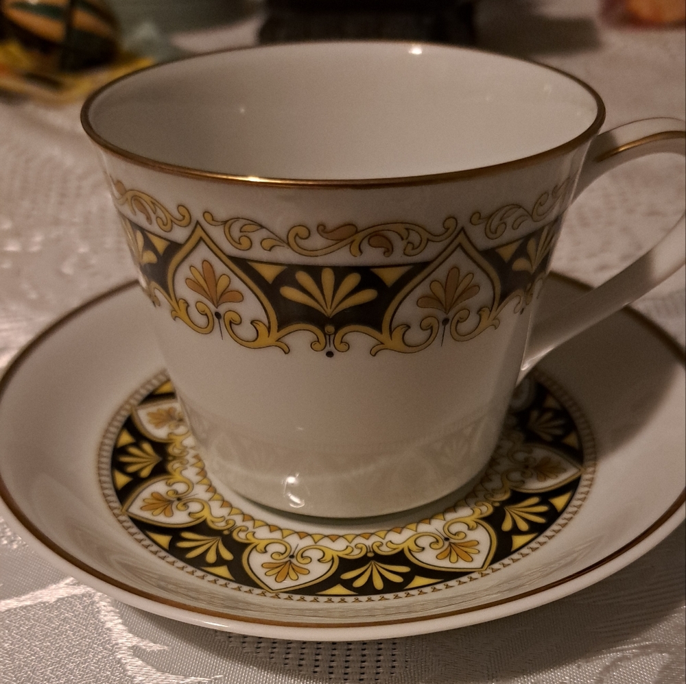CHINA CUP AND SAUCER Nitto Ware, Noritaki, Japan